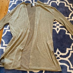 Size small olive green H & M cardigan